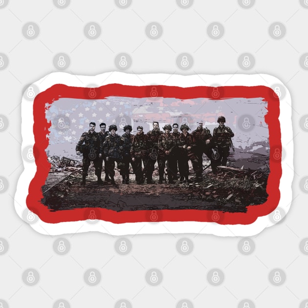 Band of brothers Sticker by oryan80